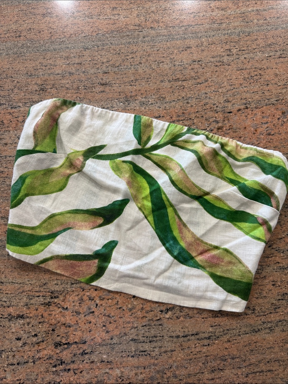 Women’s XS | Magaschoni Linen Crop Tube Top